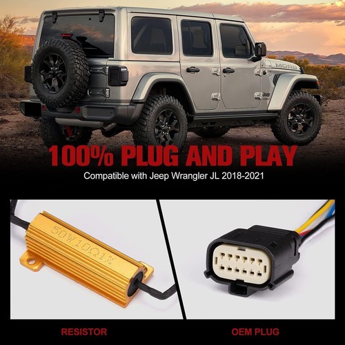 Smoked LED Rückleuchten mit laufendem Blinker für Jeep 2018-2024 Wrangler JL JLU - Bild 6 von 15