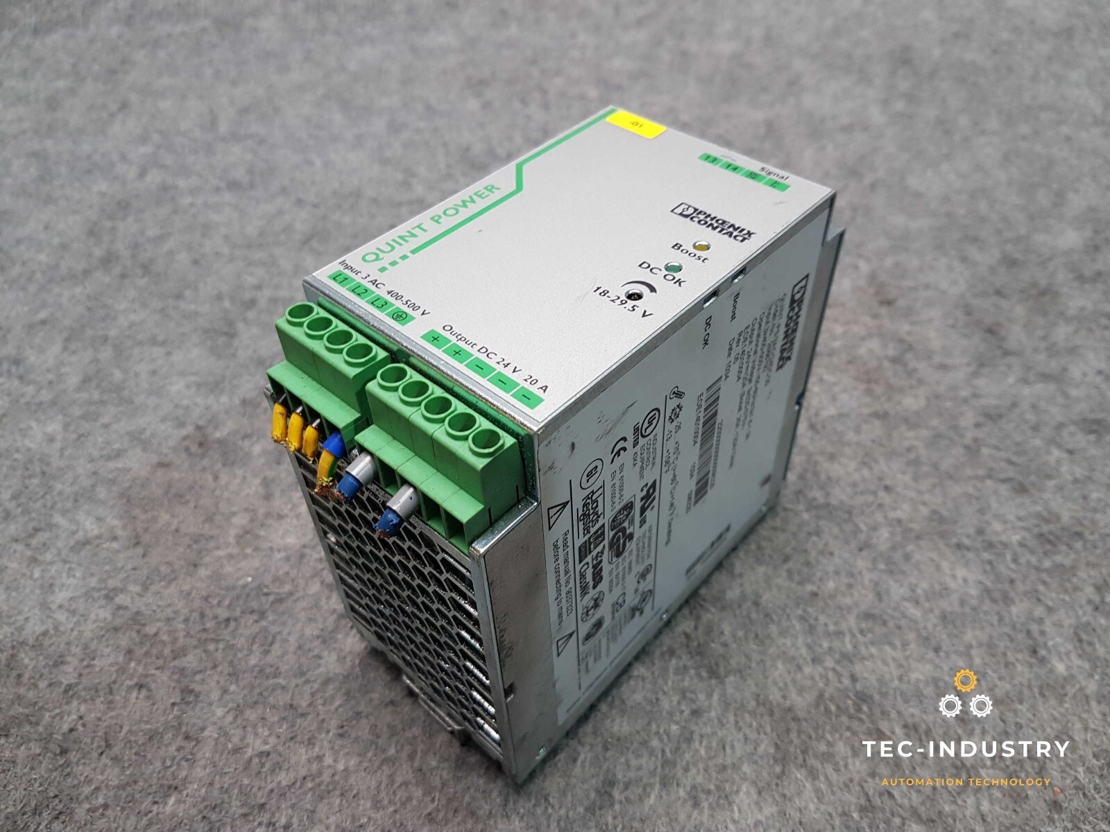 PHOENIX CONTACT | QUINT-PS/3AC/24DC/20 | QUINTPS3AC24DC20 Rev: 05 | 2866792