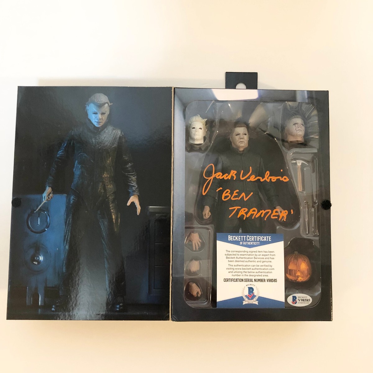 Jack Verbois Signed Autographed Halloween 2 Ben Tramer Neca Toy