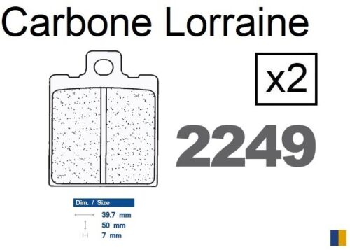 Plaquettes de frein Carbone Lorraine type 2249 XBK5 - Photo 1/3