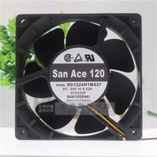 Sanyo 9G1224H1M037 12038 DC24V 0.22A 12CM 3-Wire Inverter Cooling Fan