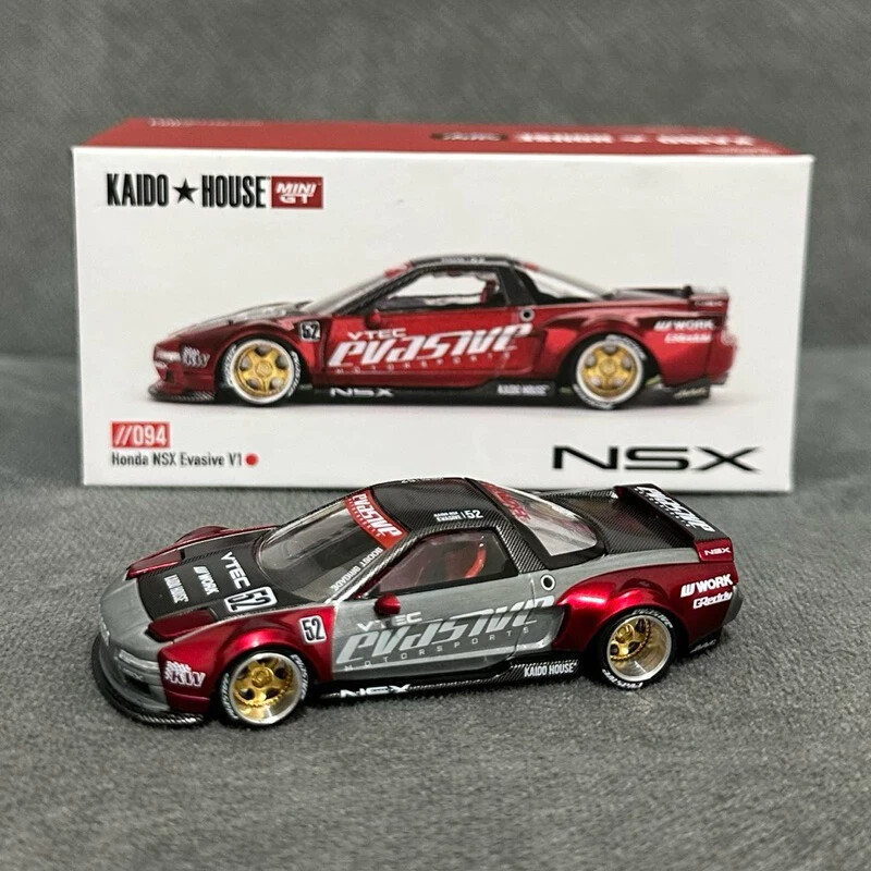 CHASE CAR - Kaido House x Mini GT - Honda NSX Evasive V1 Red