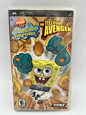 PSP PlayStation Portable SpongeBob SquarePants The Yellow Avenger Complete