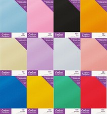 Crafter's Companion - Single Sided Single Colour Glitter Card 10 Sheet Pack