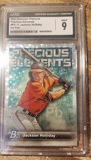 2023 JACKSON HOLLIDAY Bowman Platinum Precious Elements  /75 graded cgc 9