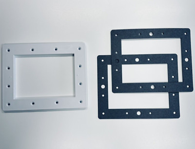SPX1084L Skimmer Faceplate Kit w/ 2 SPX1084B Fiber Gaskets Fits Hayward White
