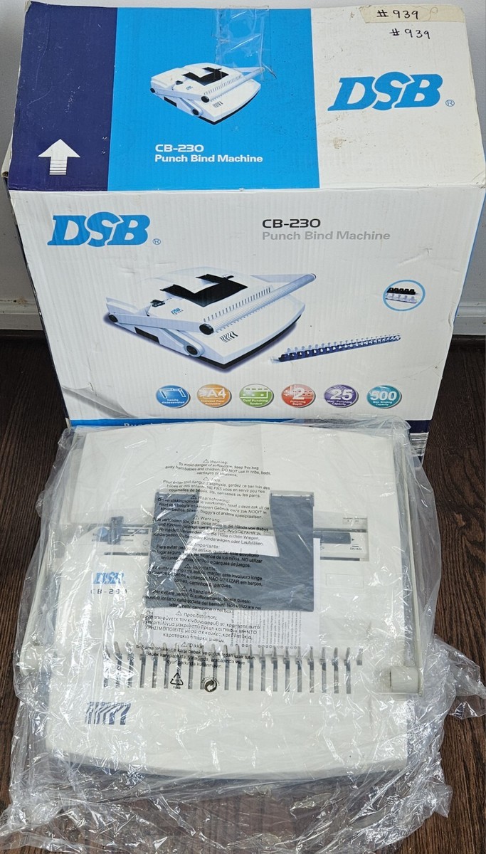 SircleBind CB-230 Manual 3-Hole Punch & Plastic Comb Binding
