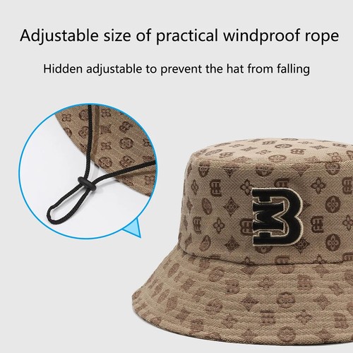 Große breite Krempe Herren Damen Fischerhut Sommer Outdoor Sonnenhut Baumwolle Fischerhut - Bild 4 von 11