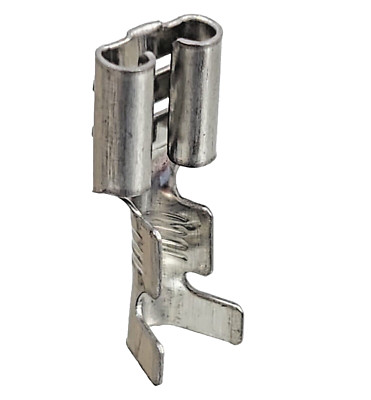10x 6,35 STAHL Flachstecker Kabelschuhe Steckhülsen Bügeleisen Ofen Herd 400°C