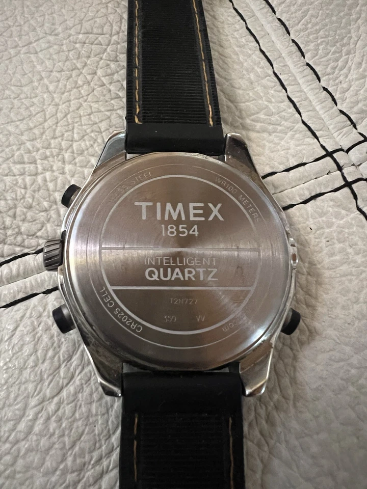 Timex Intelligent 1854 T2N72 Chronograph Quartz Altimetro Pilot Men’s Watch - Immagine 4 di 4