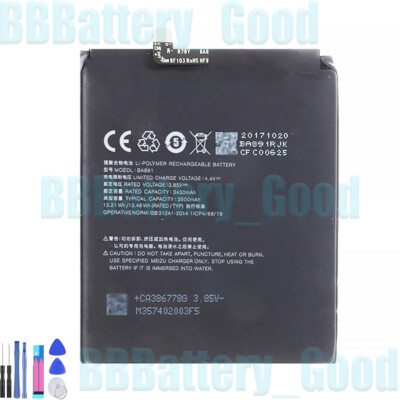 100% New High Quality Battery For Meizu 15Plus 15+ M891Q M891H BA891 3500mAh