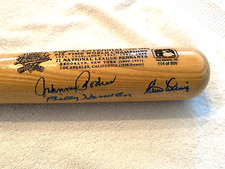 BROOKLYN DODGERS Bat Signed by Billy Herman, Clem Labine, Podres, Bat -JSA Auth.