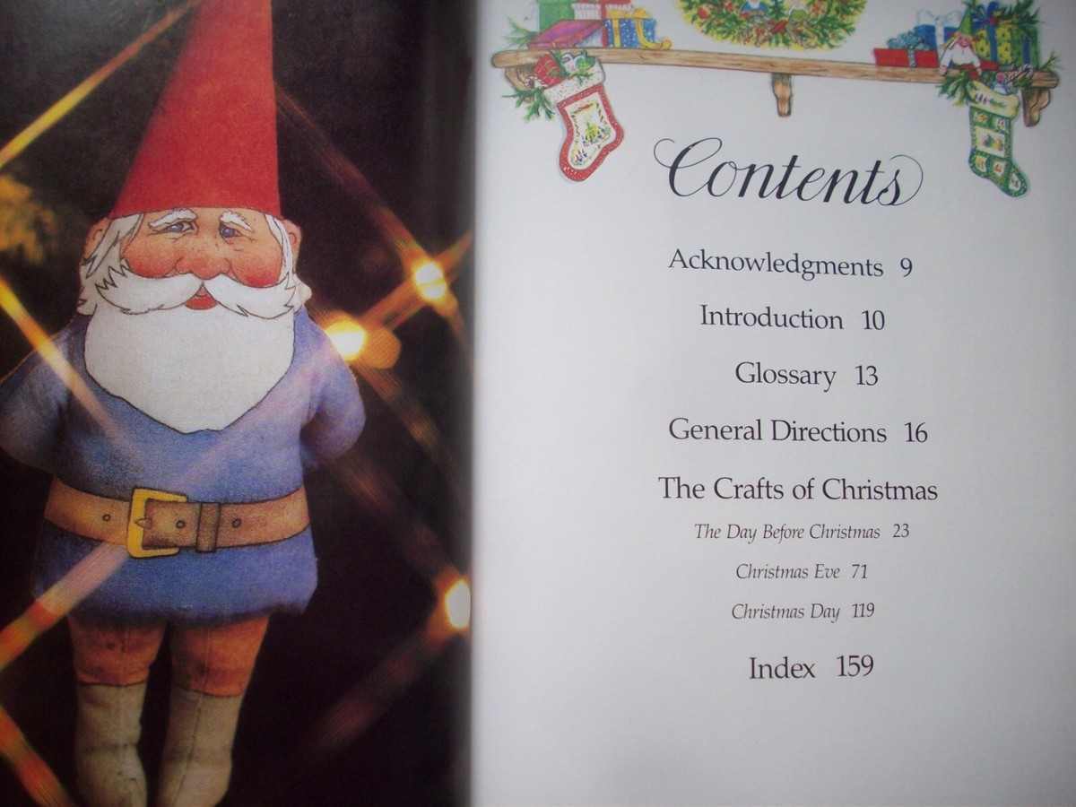 The Gnomes Book Of Christmas Crafts Hardcover 1980 patterns | eBay