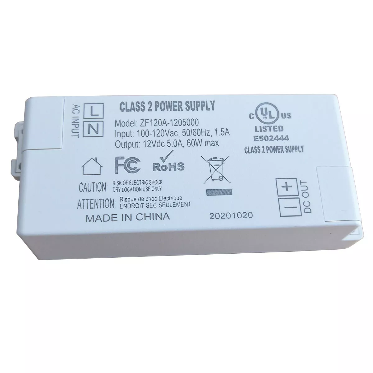 ZF120A 1205000 60W AC DC Adapter LED Driver Ballast for Ceiling Light Spotlight