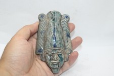 EINZIGARTIGE ANTIKE ÄGYPTISCHE PHARAONISCHE ANTIKE Stil OSIRIS Kopf Statue