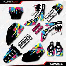 CMYK Savage Racing Camo Graphics kit fits Honda Crf250 04-05 Crf 250 Decal