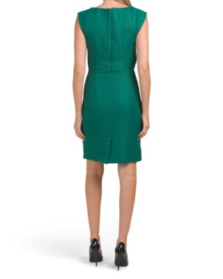 NEW TAHARI ASL GREEN CAREER SHEATH DRESS SIZE 16 $129