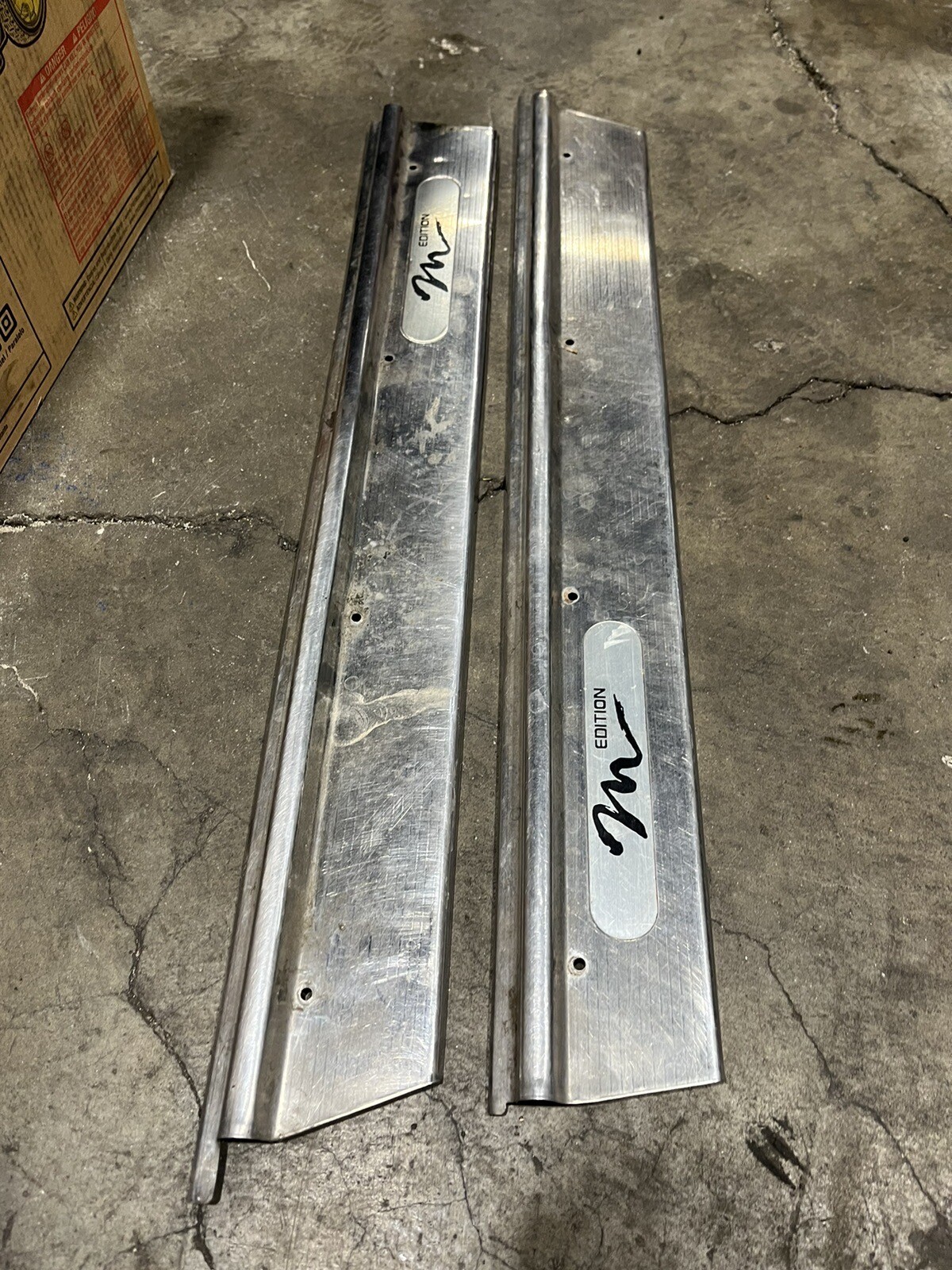 19901997 Mazda Miata Oem M Edition Metal Door Sill Trim Set NA 9097