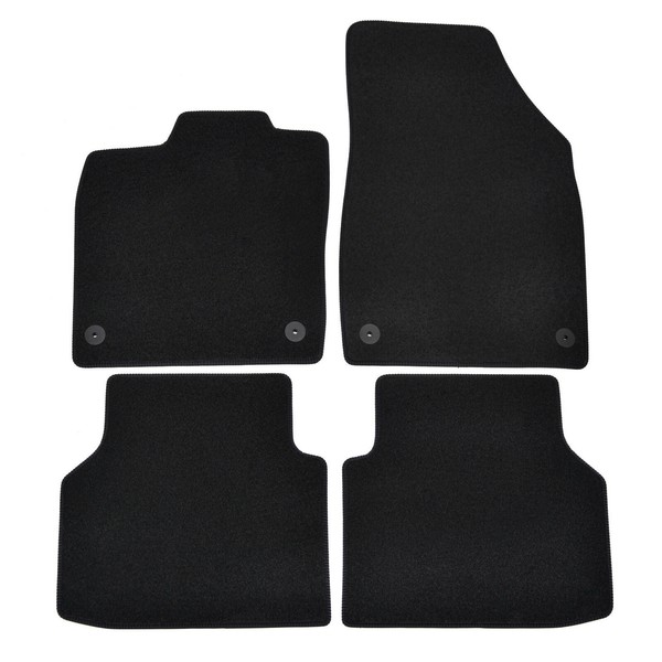 Velour FußMatten Automatten FüR Vw Id.4 Ab 2020 4-Tlg Schwarz-image