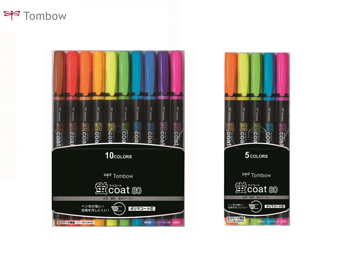Tombow Kei-Coat 80 Highlighter 10/5Color Set Choose from 2 Type WA