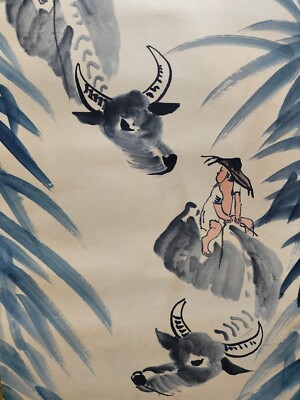 Four screen drawing of Zhang Daqian's flower and bird painting