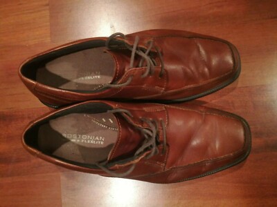 Bostonian Flexlite 25886 Brown Leather Dress Casual Lace Up Oxford Shoe Mens 9M Bostonian Flexlite Brown Leather Lace Up Men main image 3