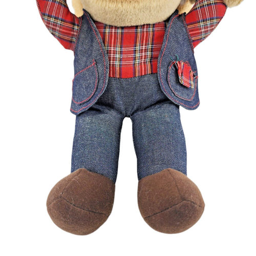 SHOT GUN RED Vintage Hee Haw 14'' Plush Stuffed Doll Grandpa Cowboy TV Show - Picture 10 of 11