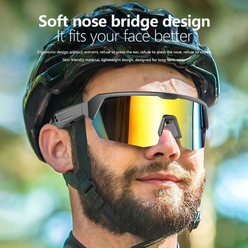 Hot Smart Glasses Headset Wireless Bluetooth Sunglasses Outdoor Sport Music Call - 第 2/19 張圖片