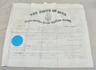 Vintage 1863 Civil War Iowa 31st Reg Vol 2nd Lieutenant Appointment Certificate