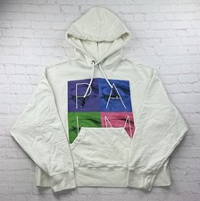 Palm Angels Ecru Eyes Hoodie Size Small/Medium