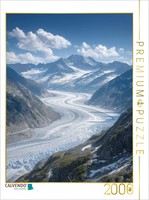 Calvendo Puzzle Aletschgletscher Schweiz | 2000 Teile Lege-GrößE 90 × 67 Cm Foto