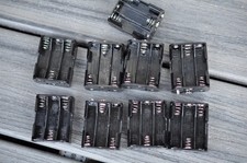 Lot of 9 WHITES 6 Battery Holder Tesoro Metal Detector Stingray Goldmaster 66 TR