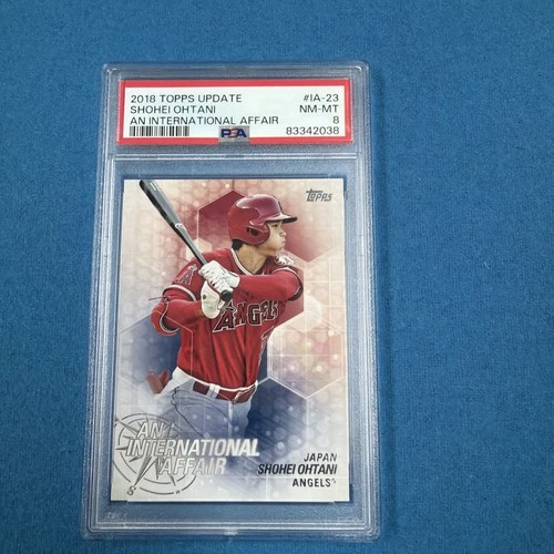 2018 Topps Update Series - An International Affair Shohei Ohtani PSA 8