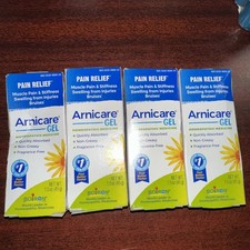 4X ARNICARE GEL Boiron Natural Pain Relief Bruising 1.5 oz Each Exp 7/26 Damaged