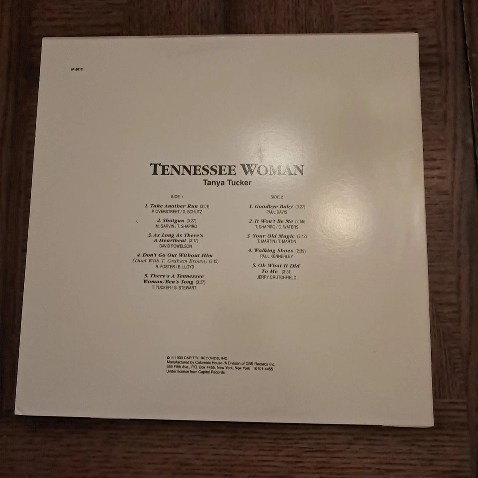 Tanya Tucker Tennessee Woman LP 1990 Capitol 1P 8012 in Great Shape NM!!! - Image 2 of 4