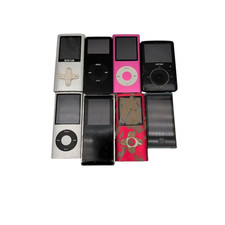 Lot of 8 MP3 Players Ipod Nano 1st 4th 5th Generation SanDisk Sansa Not Working