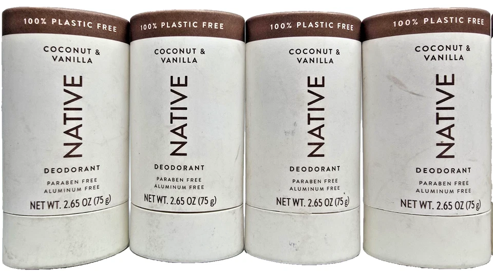8 Native Whole Body Deodorant Stick Aluminum Free Coconut And Vanilla 2.65oz New - Image 2 of 4