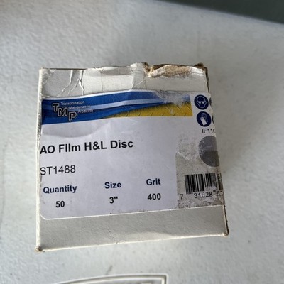 Box of??  ST1488 IF11618 TMP AO Film H&L Disc 3'' 400Grit (Open Box 30+)