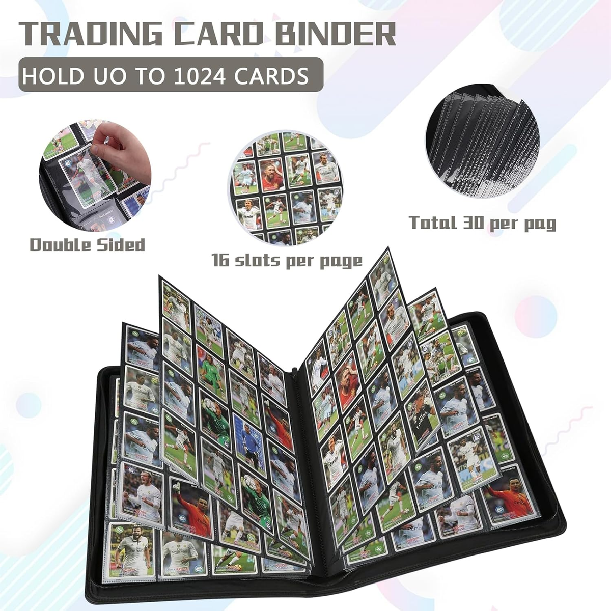 1024 card binder Amazon.com: Pokemon 100+ Rainbow Rare Cards Binder Collection Includes 5  foils in Any Combination and at Least 1 of The Following Cards, EX and GX,  FA, Secret Rare, Tag Team, Unified Minds : main image 0