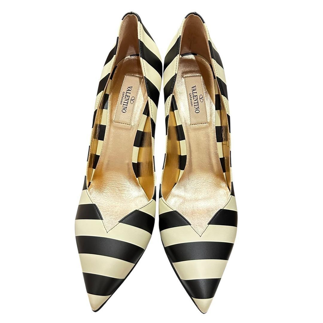 Valentino Garavani Pumps Heel Studded Leather Multicolor EU38/US8 116189c thumbnail 3