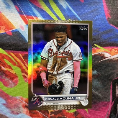 Ronald Acuna 2022 Topps Series 1 #200 Gold Foil Atlanta Braves MVP