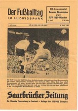 Fussball-Programmheft   61/62    DM   Borussia Neunkirchen - 1860 München