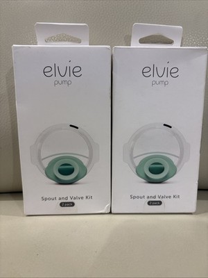 Elvie Pump - Spout and Valve Kit  (4 Pack)  Teal - New in box- Fast Shipping