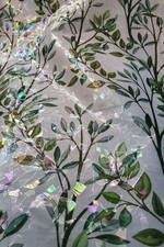 Window film decorative Foliage Rainbow Window Film 7.5"x 78.7"