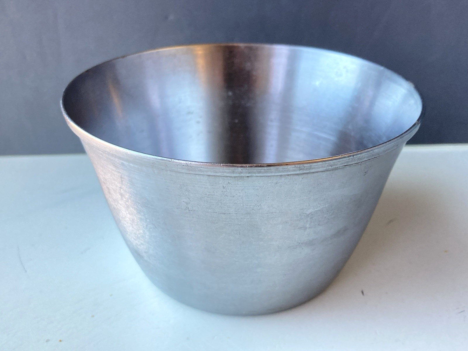 USMC Stainless Steel Soup Bowl - Carrollton Mfg Co - Mess Hall - Engraved