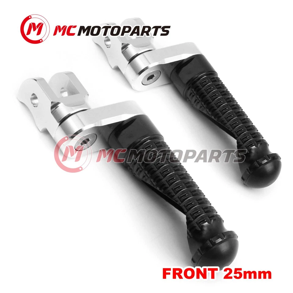 Para Kawasaki Versys 1000 12-14 13 MPRO 25mm Bajadora NEGRAS Pies de Piloto Foto 2 de 4