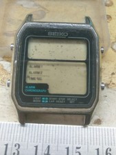 USED SEIKO D138-4010 DIGITAL ALARM CHRONOGRAPH WATCH FOR PARTS  REPAIRS