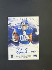 2019 Panini Origins Football Darius Slayton Auto On Card Autograph Rookie RC SP. rookie card picture