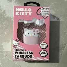 Sanrio Hello Kitty Bluetooth Wireless Earbuds With Charging Case.  708
