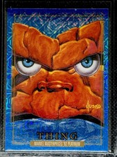2024 Marvel Masterpieces '92 Platinum Thing #91 Blue Traxx